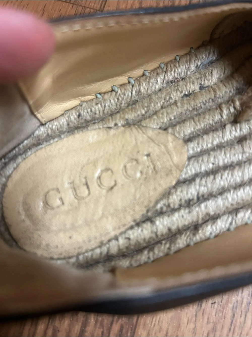 Gucci Black Embroidered Floral Espadrille Slip-Ons
